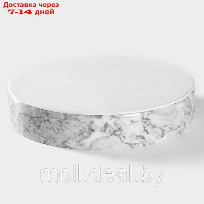 Блюдо "Marble" мрамор d=25 см - фото 5 - id-p220737512