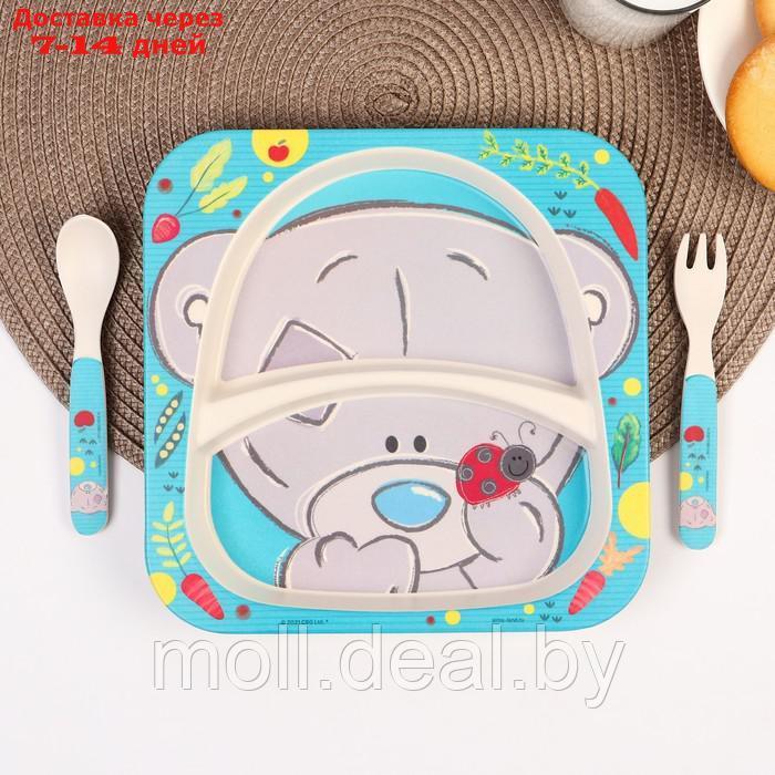Набор детской посуды из бамбука "Me To You", 3 предмета: тарелка, набор столовых приборов - фото 4 - id-p220739546