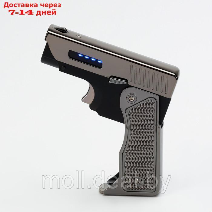Зажигалка электронная "Пистолет", дуговая, индикатор заряда, USB, 8.3 х 4.1 х 1.8 см - фото 2 - id-p220734200