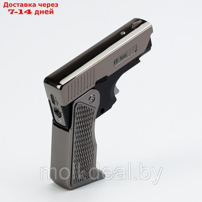 Зажигалка электронная "Пистолет", дуговая, индикатор заряда, USB, 8.3 х 4.1 х 1.8 см - фото 3 - id-p220734200