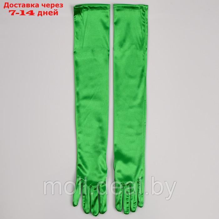 Карнавальнеый аксессуар- перчатки 55см, цвет зеленый - фото 3 - id-p220737590