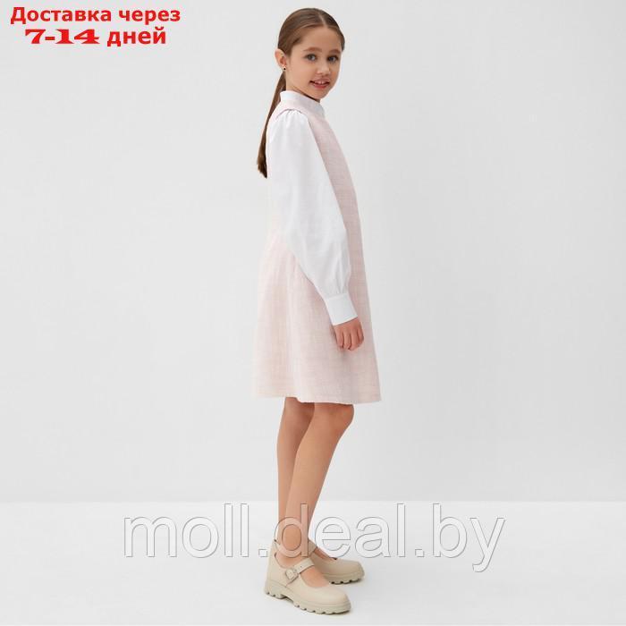 Платье для девочки MINAKU: PartyDress, цвет розовый, рост 128 см - фото 2 - id-p220739583