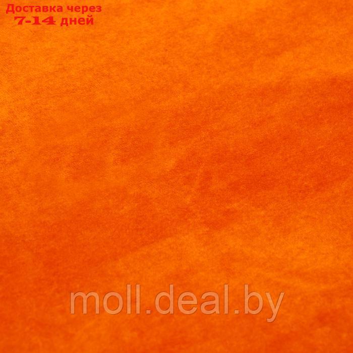Лоскут Плюш на трикотажной основе,оранжевый 100*160см,100%п/э - фото 2 - id-p220739633