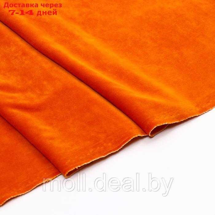 Лоскут Плюш на трикотажной основе,оранжевый 100*160см,100%п/э - фото 3 - id-p220739633