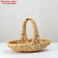 Корзина плетеная, 38х20х8/30 см, кукурузный лист, бамбук, ротанг