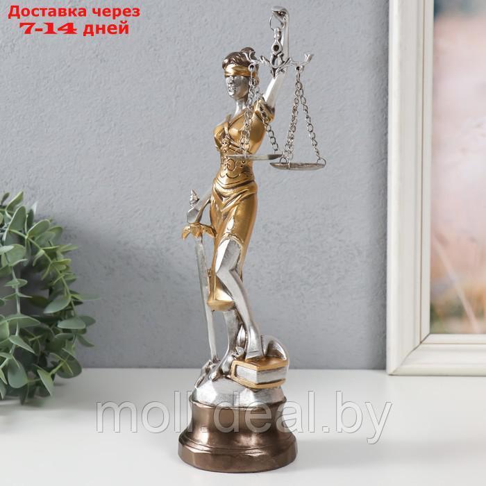 Сувенир полистоун "Богиня Фемида с весами правосудия" 8х8х27,7 см - фото 4 - id-p220739708