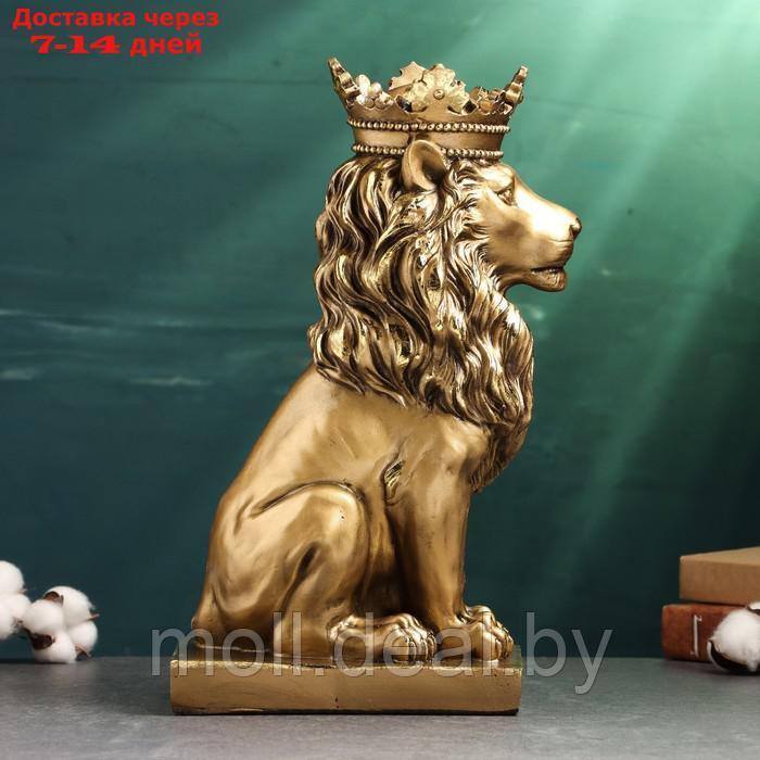 Фигура "Лев с короной" 36х22х16см, бронза - фото 4 - id-p220739746