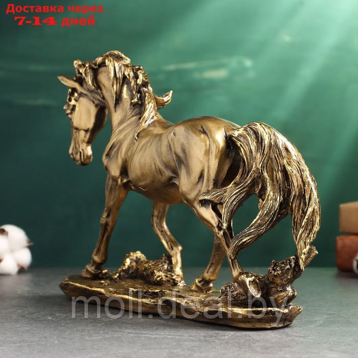 Фигура "Лошадь на камне" 23х33х8см, бронза - фото 3 - id-p220739749