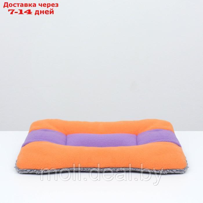 Матрас для животных, двухсторонний, 35 х 30 см, оранжевый/сиреневый - фото 2 - id-p220737865