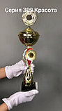 Кубок   "Красота" на мраморной подставке с крышкой , высота 40 см, чаша 10 см арт. 309-270-100 КЗ100, фото 2