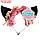 Карнавальный ободок "Аниме ушки"с розовой повязкой, фото 3