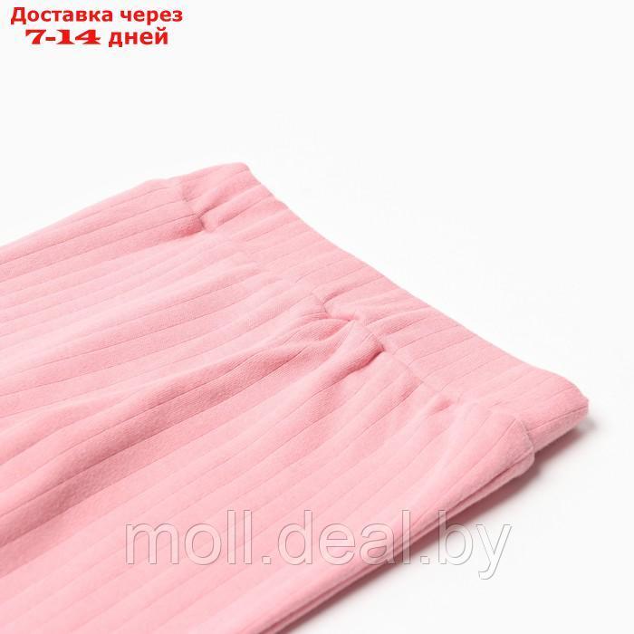 Штанишки на манжетах, цвет розовый, рост 74 см - фото 2 - id-p220742875