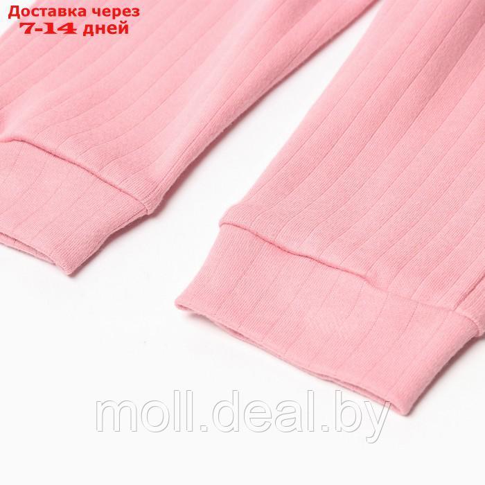 Штанишки на манжетах, цвет розовый, рост 74 см - фото 3 - id-p220742875