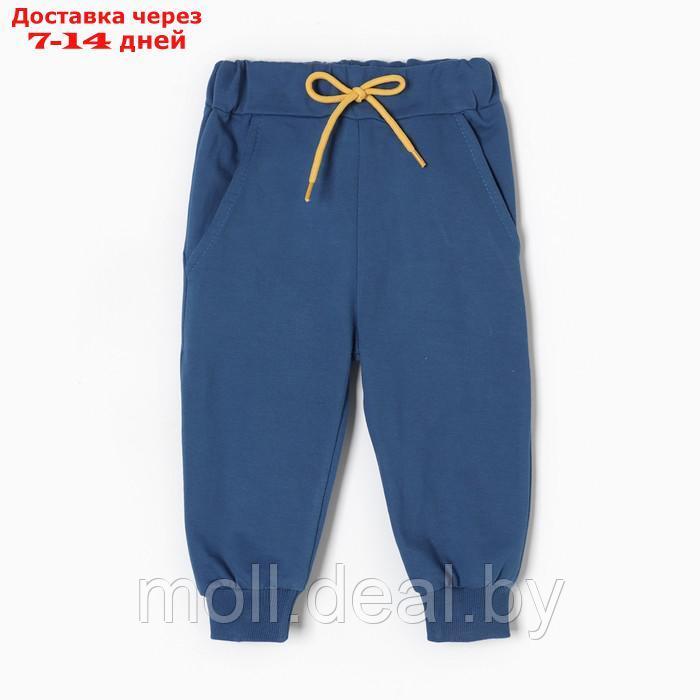 Комплект (лонгслив/брюки) для мальчика, цвет синий, рост 80 см - фото 6 - id-p220737967