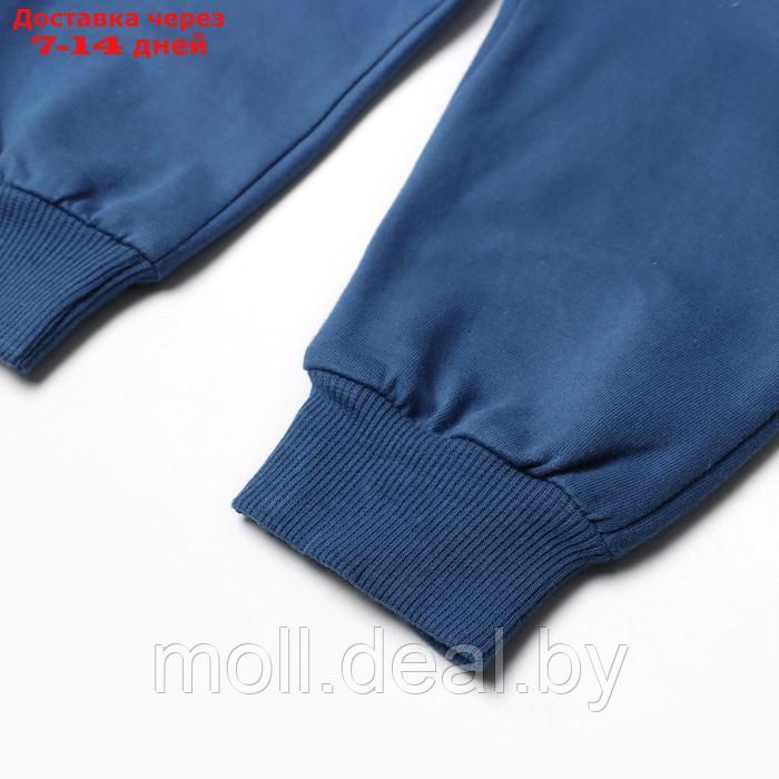 Комплект (лонгслив/брюки) для мальчика, цвет синий, рост 80 см - фото 7 - id-p220737967