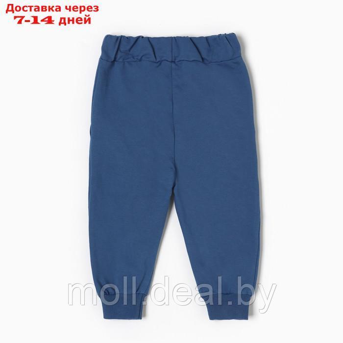 Комплект (лонгслив/брюки) для мальчика, цвет синий, рост 80 см - фото 8 - id-p220737967