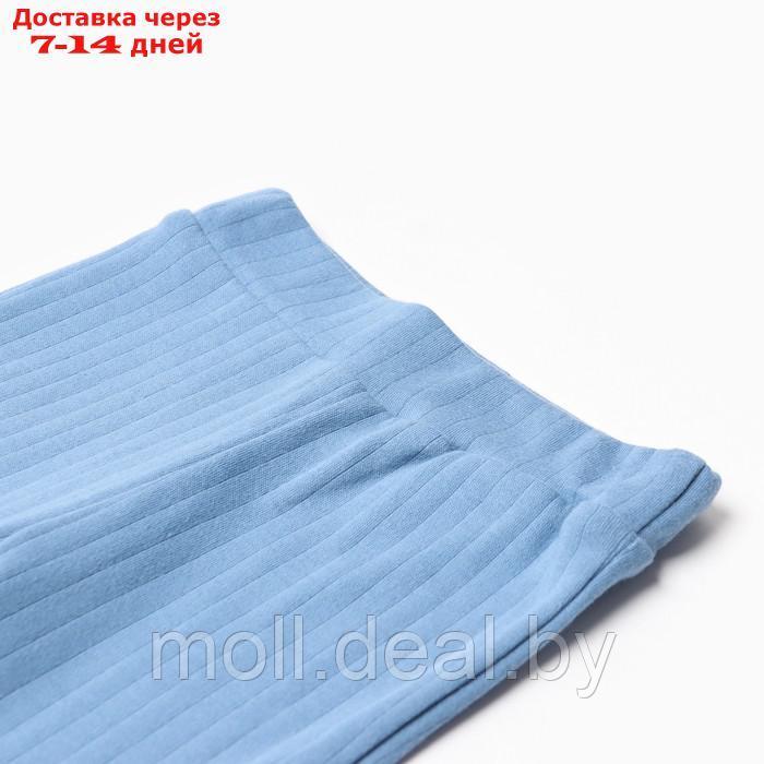Штанишки на манжетах, цвет синий, рост 74 см - фото 2 - id-p220742883