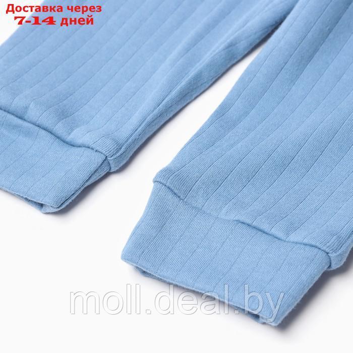 Штанишки на манжетах, цвет синий, рост 80 см - фото 3 - id-p220742902