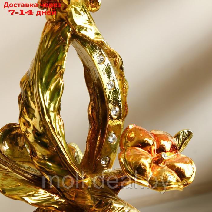 Стол декоративный "Цветник" золото 45х45х82 см - фото 6 - id-p220739972