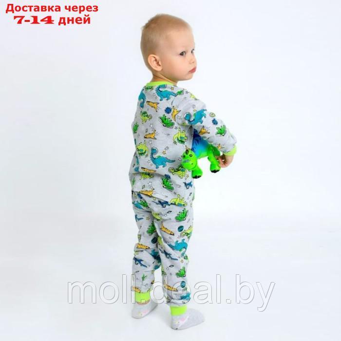 Пижама для мальчика "Эльф", цвет серый, рост 110 см - фото 2 - id-p220738042