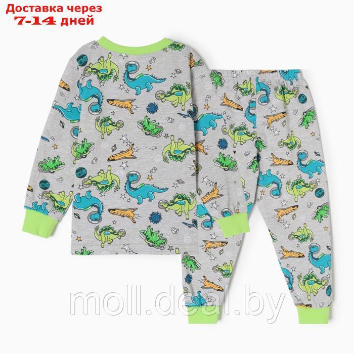 Пижама для мальчика "Эльф", цвет серый, рост 110 см - фото 7 - id-p220738042