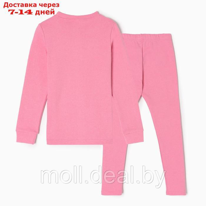 Комплект для девочки "Термобелье", цвет розовый, рост 128 см - фото 6 - id-p220738046