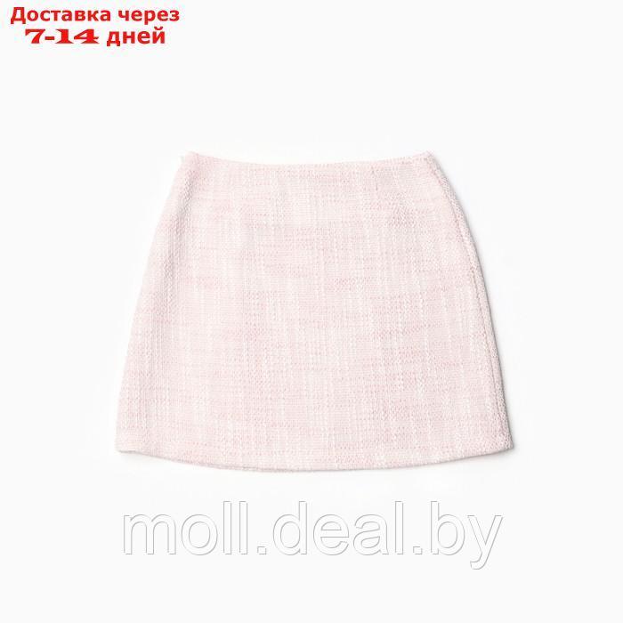 Комплект для девочки (жакет и юбка) MINAKU: PartyDress, цвет розовый, рост 122 см - фото 5 - id-p220738048
