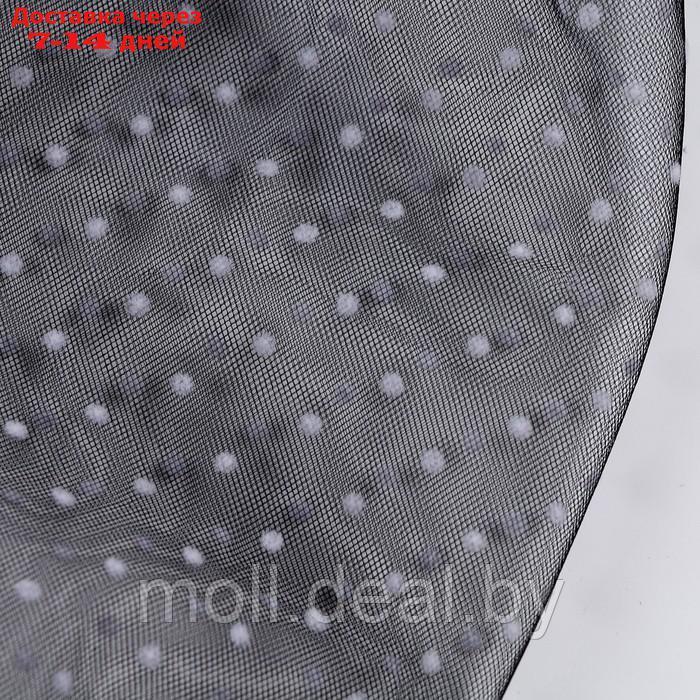 Карнавальнеый аксессуар перчатки- нарукавники, цвет черный в белый горох - фото 4 - id-p220740085