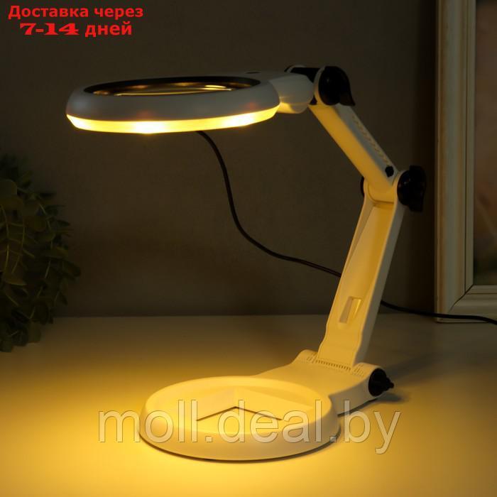 Лампа-лупа х2,3 х6 для творчества LEDx18 от 3AAA USB линзы d=2,1 и 10 см - фото 7 - id-p220737179