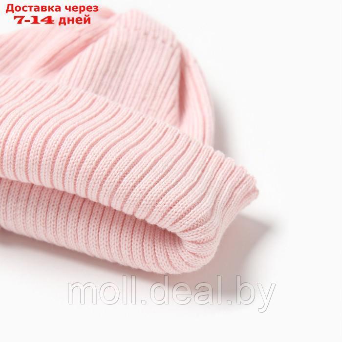 Шапка детская MINAKU, р-р 48-52, цвет нежно-розовый - фото 2 - id-p220743054