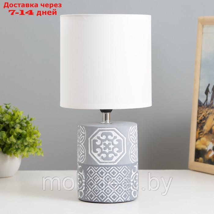 Настольная лампа "Агата" Е14 40Вт серый 16х16х31 см - фото 1 - id-p220741094