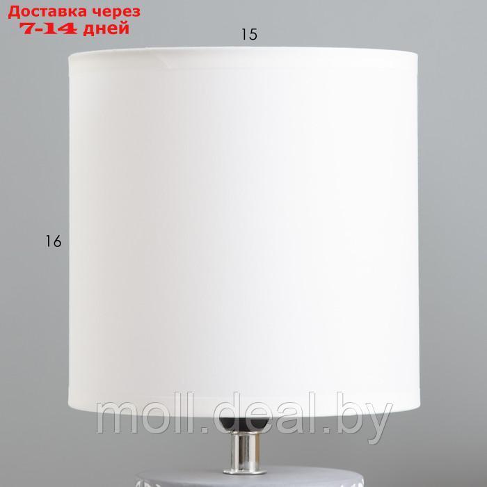 Настольная лампа "Агата" Е14 40Вт серый 16х16х31 см - фото 4 - id-p220741094