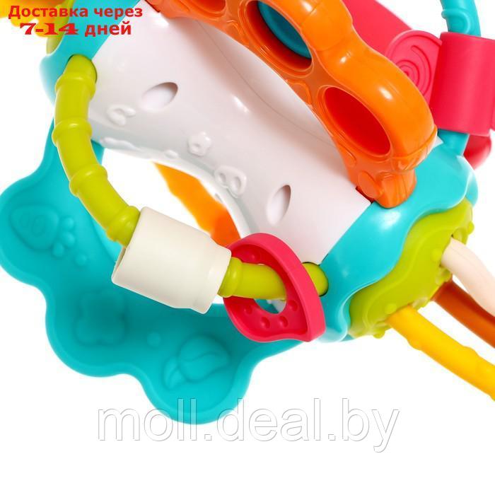 Развивающая игрушка "Весёлые зверята", с тактильными резиночками - фото 5 - id-p220738194