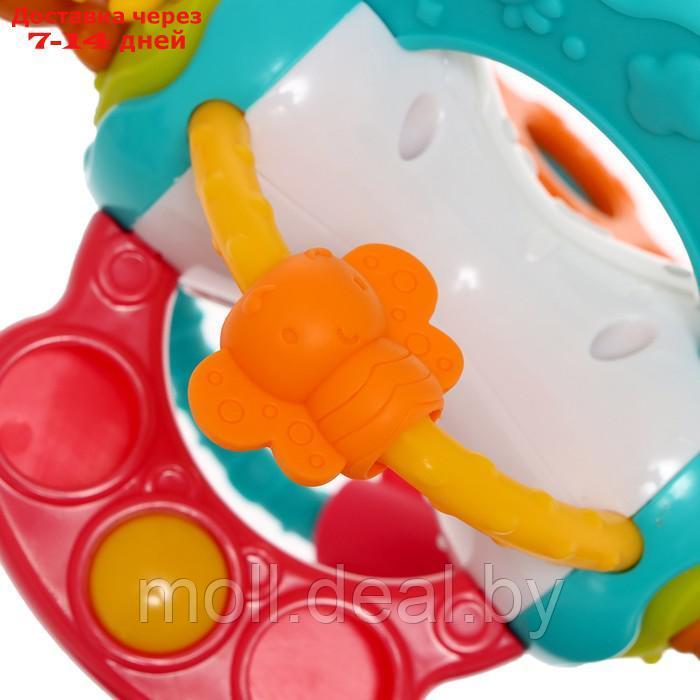 Развивающая игрушка "Весёлые зверята", с тактильными резиночками - фото 9 - id-p220738194