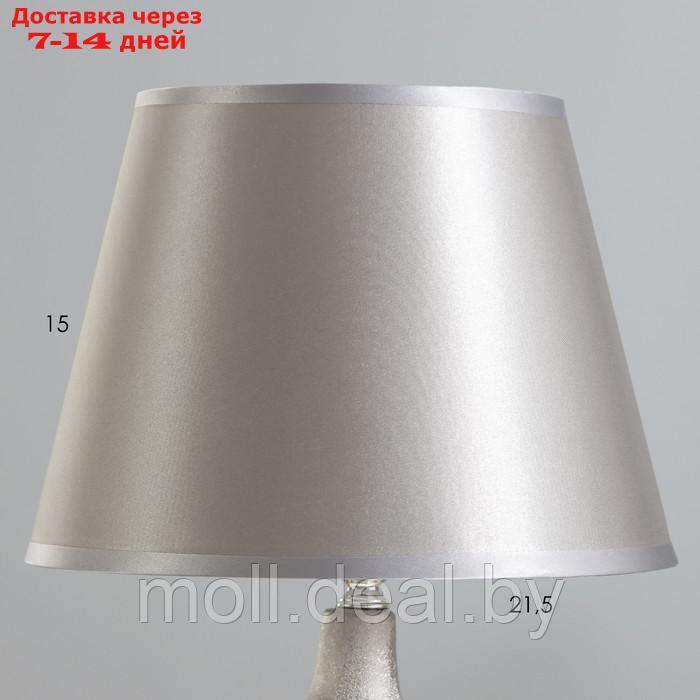 Настольная лампа "Цветана" Е14 40Вт серебро 25х25х46см - фото 3 - id-p220741121