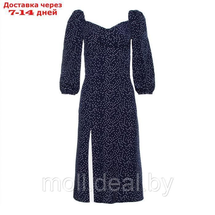 Платье женское, цвет тёмно-синий, размер 48 - фото 8 - id-p220741167