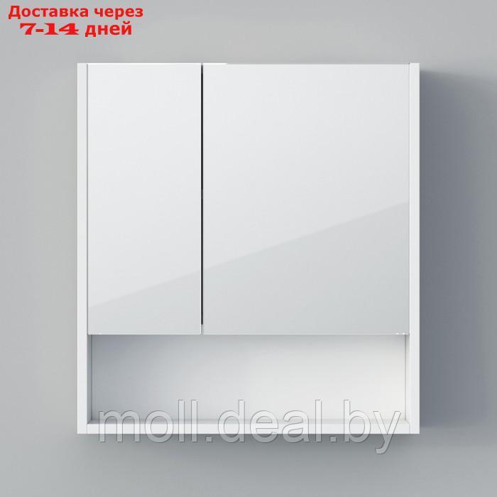 Шкаф-зеркало Spectrum 60, 60 х 75 х 15 см, с доводчиком, фасад МДФ - фото 4 - id-p220737363