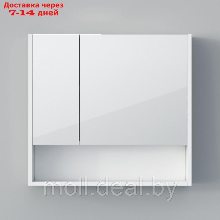 Шкаф-зеркало Spectrum 70, 70 х 75 х 15 см, с доводчиком, фасад МДФ - фото 4 - id-p220737366