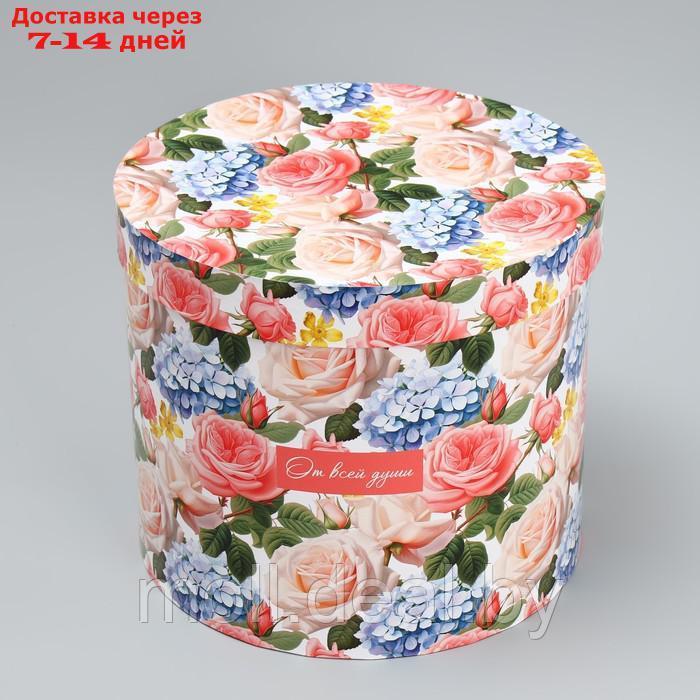 Набор шляпных коробок 5 в 1 "Цветы", 13 × 14 19.5 × 22 см - фото 5 - id-p220739336
