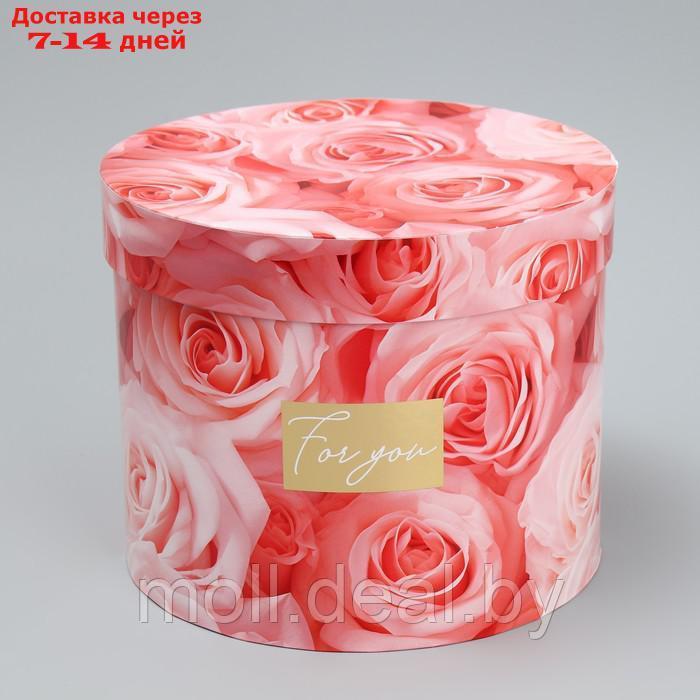 Набор шляпных коробок для цветов 4 в 1 "Нежные цветы", 14 × 13 см - 20 × 17,5 см - фото 7 - id-p220739340