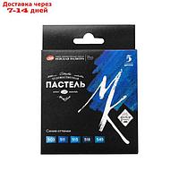 Пастель сухая набор 5 цветов, Soft, ЗХК "Сонет", D-10 мм /L-65 мм, круглое сечение, синие оттенки, 2531422207