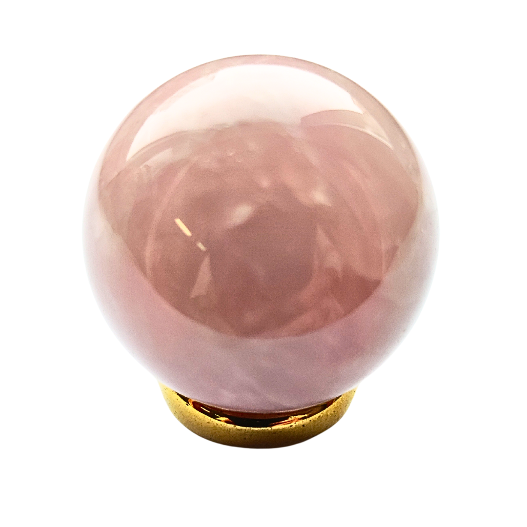 Розовый кварц магический шар мини - фото 1 - id-p220758112
