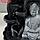 Фонтан настольный от сети, подсветка "Будда в сером у стены" 20х20х30 см, фото 5