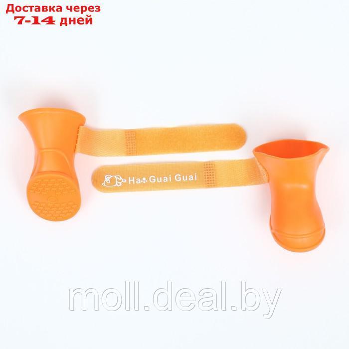Сапоги резиновые "Вездеход", набор 4 шт., р-р L (подошва 5.7 Х 4.5 см), оранжевые - фото 3 - id-p220740374
