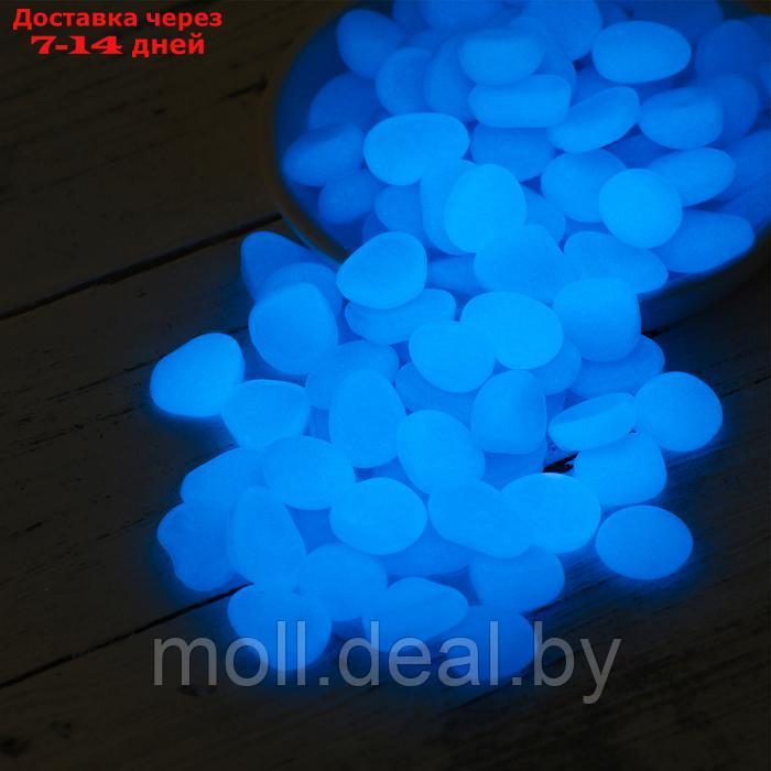 Декоративные камни для аквариума, светятся в темноте, 20 мм, 500 г, голубые - фото 2 - id-p220740377