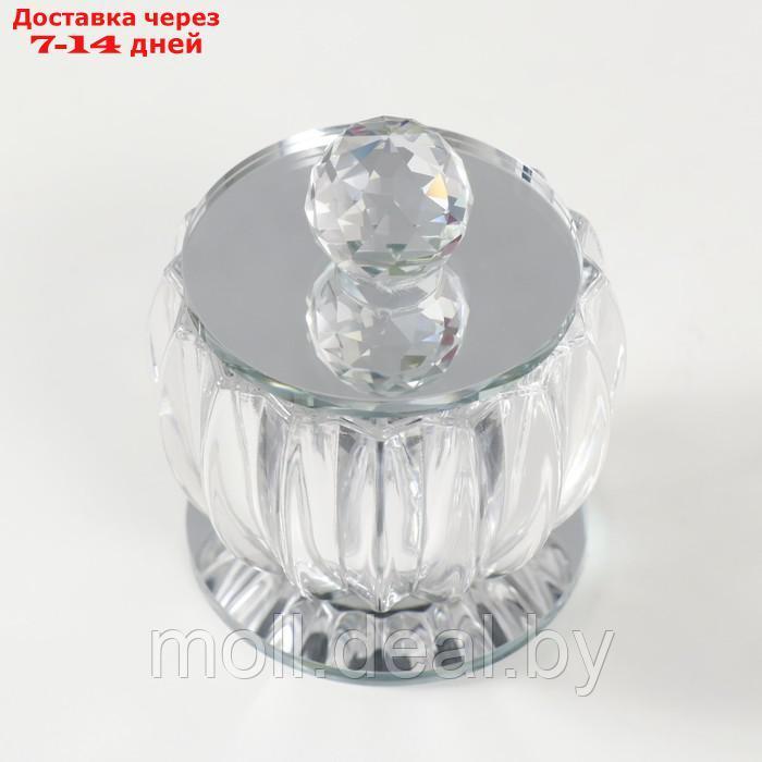 Шкатулка стекло "Аглая" 8х8х9,2 см - фото 3 - id-p220741353