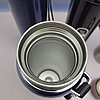 УЦЕНКА  Термос вакуумный 1000 мл. Vacuum Cup из нержавеющей стали с ситечком и ремешком Серебро, фото 5