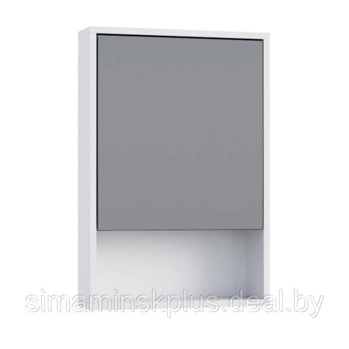 Зеркало-шкаф для ванной комнаты "Эко-45" с нишей, белый, 45 х 66,2 х 12 см - фото 1 - id-p220760704
