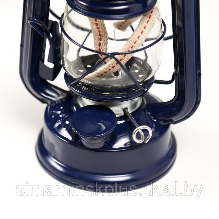 Керосиновая лампа декоративная синий 9,7х12,5х19 см - фото 4 - id-p220760726
