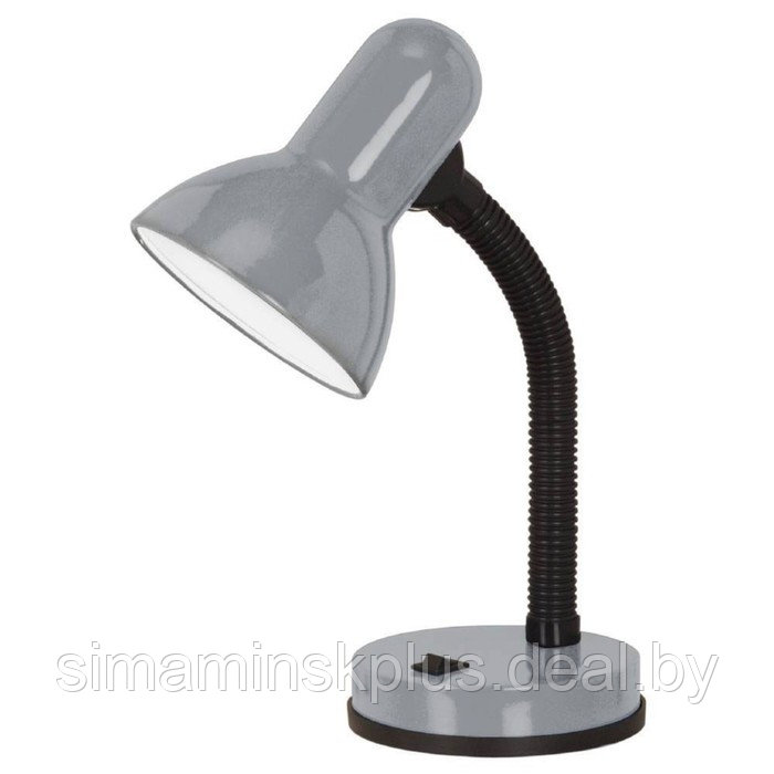 Настольная лампа BASIC 1, 1x60Вт E27, цвет серебро, черный - фото 1 - id-p220760728